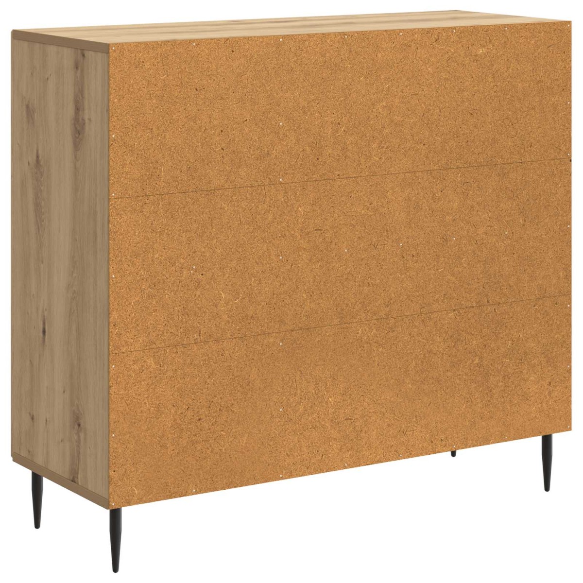 vidaXL Πλαϊνό γραφείο Artisan Δρυς 89 x 34,5 x 80 εκ