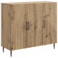 vidaXL Πλαϊνό γραφείο Artisan Δρυς 89 x 34,5 x 80 εκ