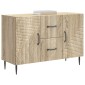 vidaXL Πλαϊνό γραφείο με συρτάρι Sonoma Δρυς 89 x 34,5 x 60 εκ.