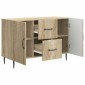 vidaXL Πλαϊνό γραφείο με συρτάρι Sonoma Δρυς 89 x 34,5 x 60 εκ.