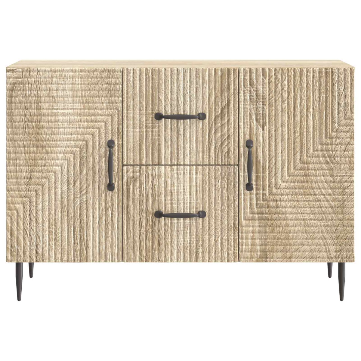 vidaXL Πλαϊνό γραφείο με συρτάρι Sonoma Δρυς 89 x 34,5 x 60 εκ.