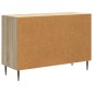 vidaXL Πλαϊνό γραφείο με συρτάρι Sonoma Δρυς 89 x 34,5 x 60 εκ.