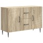 vidaXL Πλαϊνό γραφείο με συρτάρι Sonoma Δρυς 89 x 34,5 x 60 εκ.