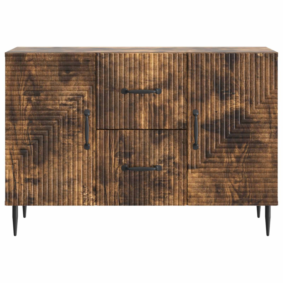 vidaXL Πλαϊνό γραφείο Καπνισμένο Ξύλο Δρυός 89 x 34,5 x 60 εκ.