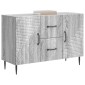 vidaXL Πλαϊνό γραφείο με συρτάρι Γκρι Sonoma 89 x 34,5 x 60 εκ.