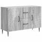 vidaXL Πλαϊνό γραφείο με συρτάρι Γκρι Sonoma 89 x 34,5 x 60 εκ.