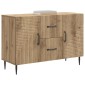 vidaXL Πλαϊνό γραφείο Artisan Δρυς 89 x 34,5 x 60 εκ.