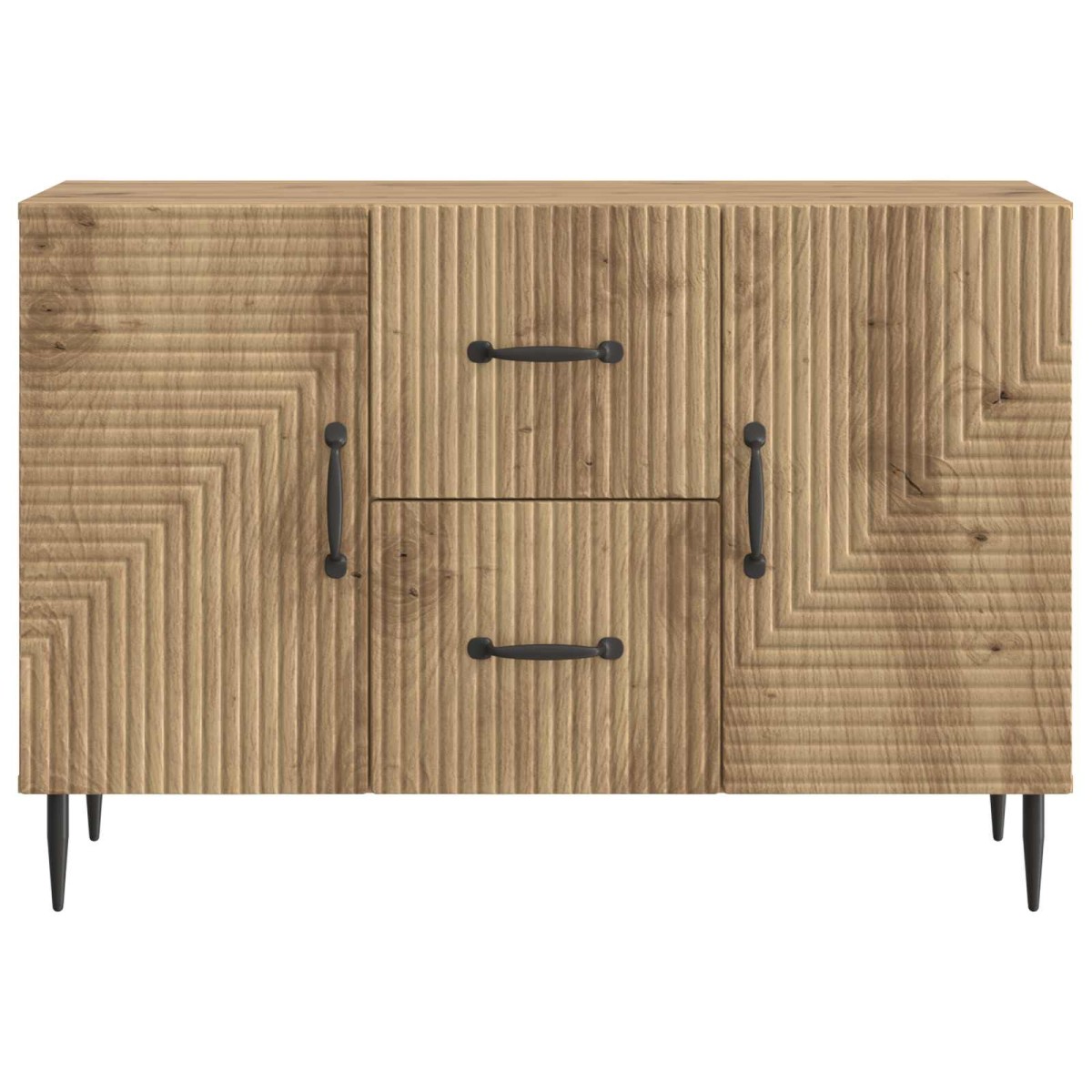 vidaXL Πλαϊνό γραφείο Artisan Δρυς 89 x 34,5 x 60 εκ.