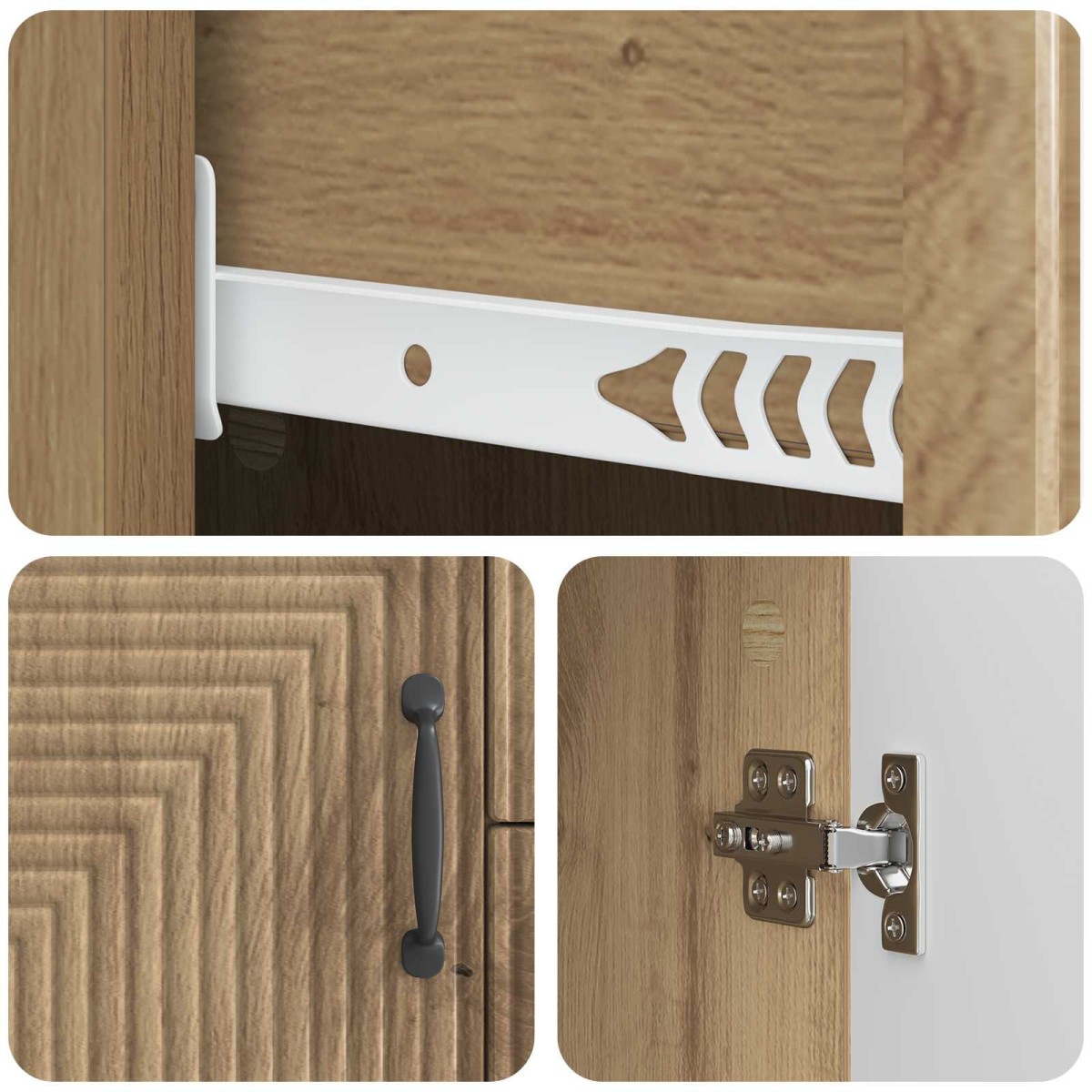 vidaXL Πλαϊνό γραφείο Artisan Δρυς 89 x 34,5 x 60 εκ.