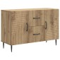 vidaXL Πλαϊνό γραφείο Artisan Δρυς 89 x 34,5 x 60 εκ.
