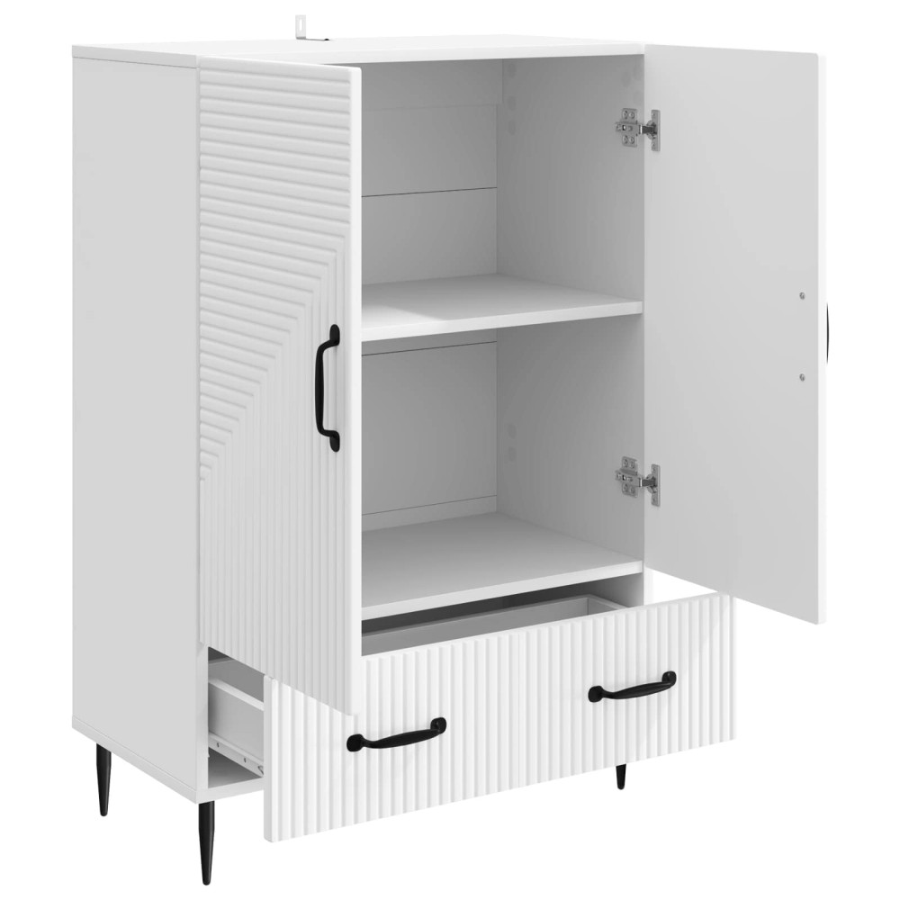 vidaXL Πλαϊνό γραφείο Λευκό 66 x 34,5 x 95 εκ. Επεξεργασμένο Ξύλο