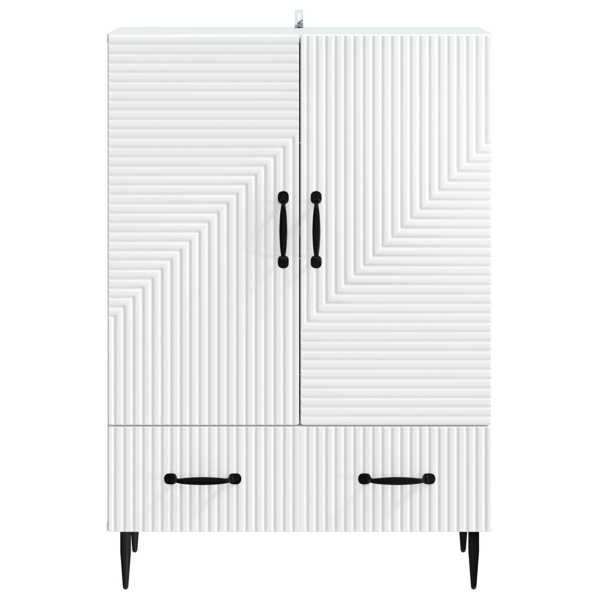 vidaXL Πλαϊνό γραφείο Λευκό 66 x 34,5 x 95 εκ. Επεξεργασμένο Ξύλο