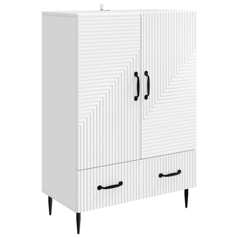 vidaXL Πλαϊνό γραφείο Λευκό 66 x 34,5 x 95 εκ. Επεξεργασμένο Ξύλο