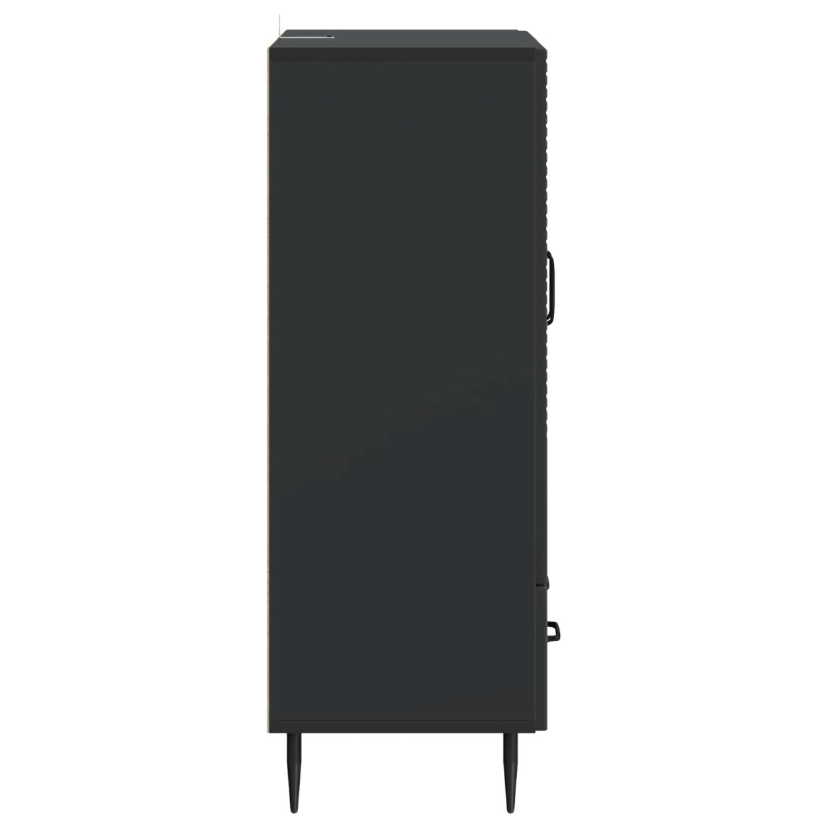 vidaXL Πλαϊνό γραφείο Μαύρο 66 x 34,5 x 95 εκ. Επεξεργασμένο Ξύλο