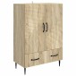 vidaXL Πλαϊνό γραφείο με συρτάρι Sonoma Δρυς 66 x 34,5 x 95 εκ.
