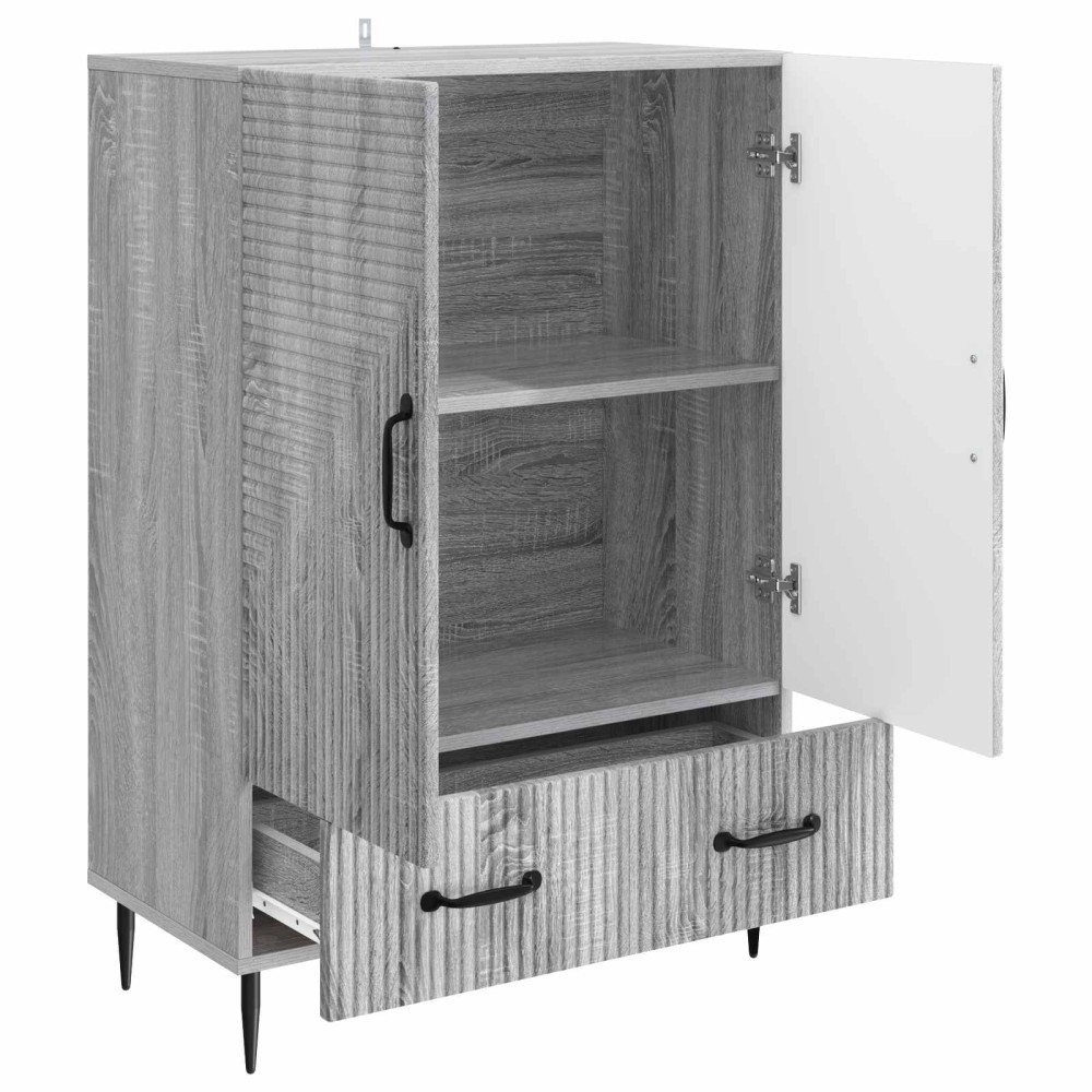 vidaXL Πλαϊνό γραφείο με συρτάρι Γκρι Sonoma 66 x 34,5 x 95 εκ.