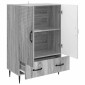 vidaXL Πλαϊνό γραφείο με συρτάρι Γκρι Sonoma 66 x 34,5 x 95 εκ.