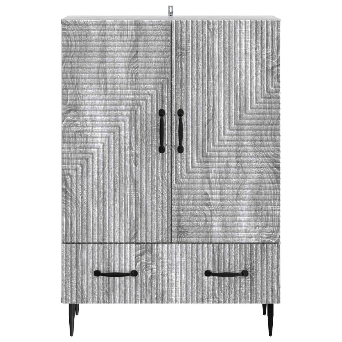 vidaXL Πλαϊνό γραφείο με συρτάρι Γκρι Sonoma 66 x 34,5 x 95 εκ.