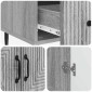 vidaXL Πλαϊνό γραφείο με συρτάρι Γκρι Sonoma 66 x 34,5 x 95 εκ.
