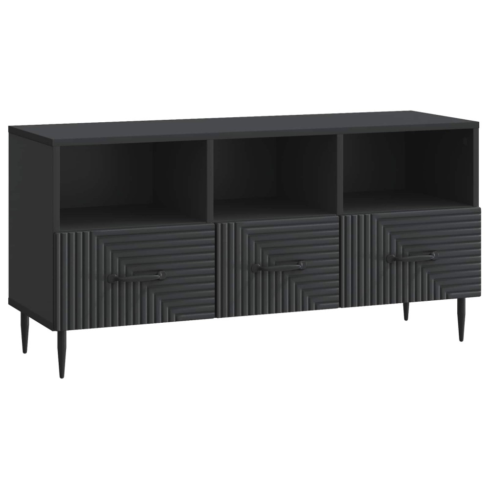 vidaXL Ντουλάπι TV Μαύρο 102 x 34,5 x 50 εκ. Επεξεργασμένο Ξύλο