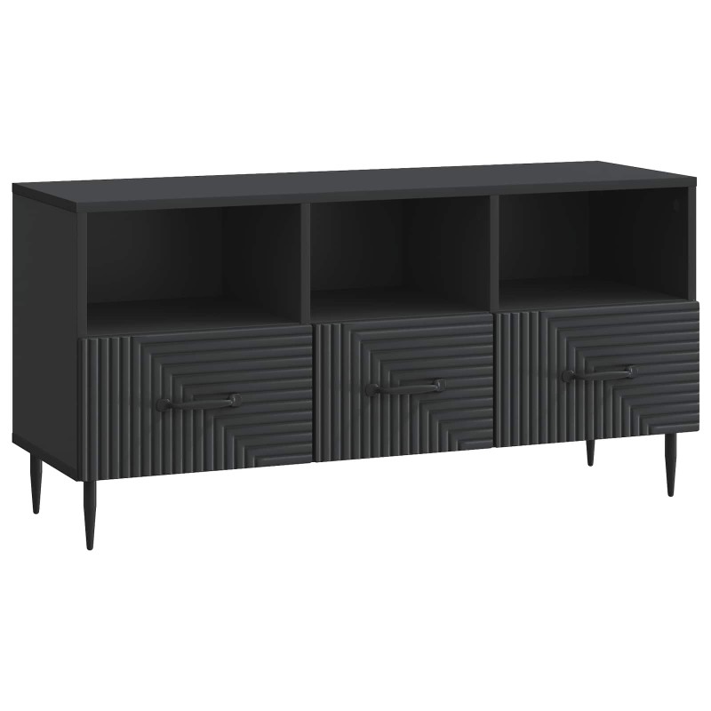 vidaXL Ντουλάπι TV Μαύρο 102 x 34,5 x 50 εκ. Επεξεργασμένο Ξύλο