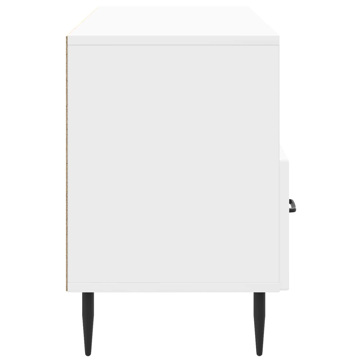 vidaXL Ντουλάπι TV με συρτάρι Γυαλιστερό Λευκό 102 x 34,5 x 50 εκ.