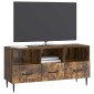 vidaXL Ντουλάπι TV Καπνισμένο Ξύλο Δρυός 102 x 34,5 x 50 εκ.