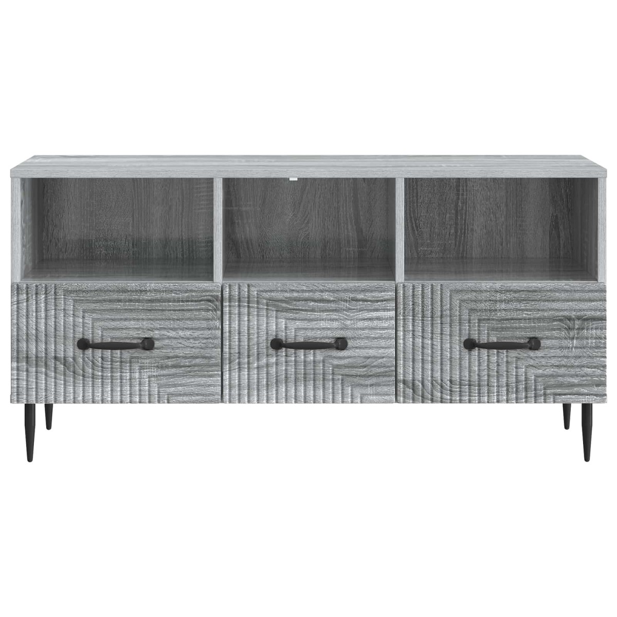 vidaXL Ντουλάπι TV Γκρι Sonoma 102 x 34,5 x 50 εκ. Επεξεργασμένο Ξύλο