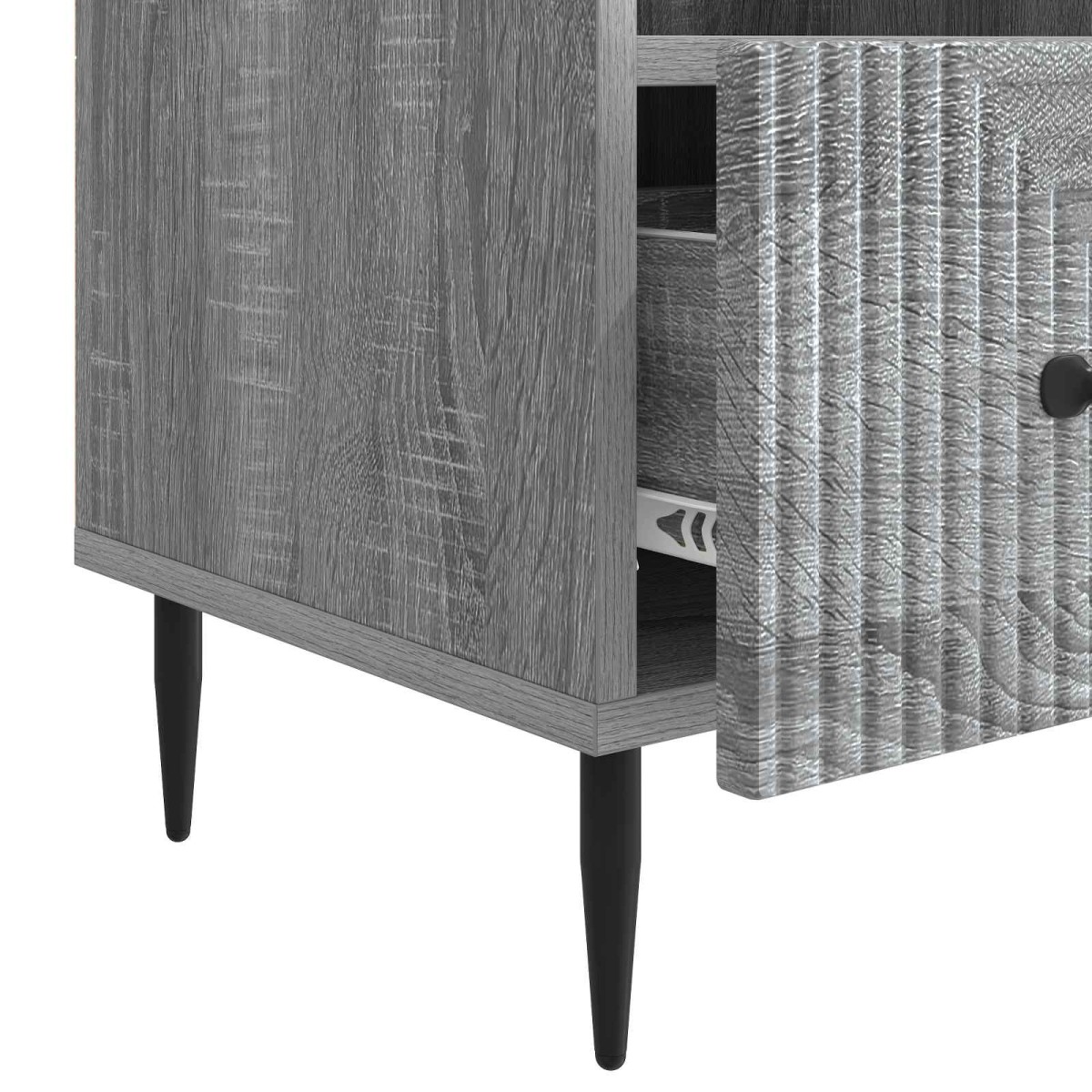 vidaXL Ντουλάπι TV Γκρι Sonoma 102 x 34,5 x 50 εκ. Επεξεργασμένο Ξύλο