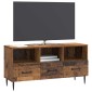 vidaXL Ντουλάπι TV με συρτάρι Παλαιωμένο ξύλο 102 x 34,5 x 50 εκ.