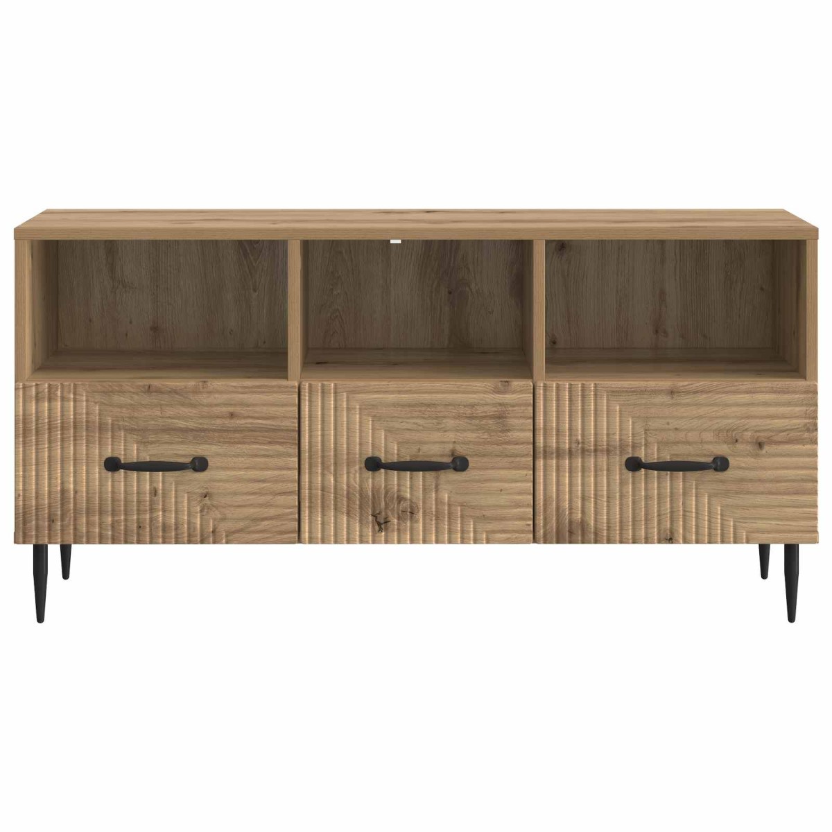 vidaXL Ντουλάπι TV 102 x 34,5 x 50 εκ. Artisan Δρυς Επεξεργασμένο Ξύλο