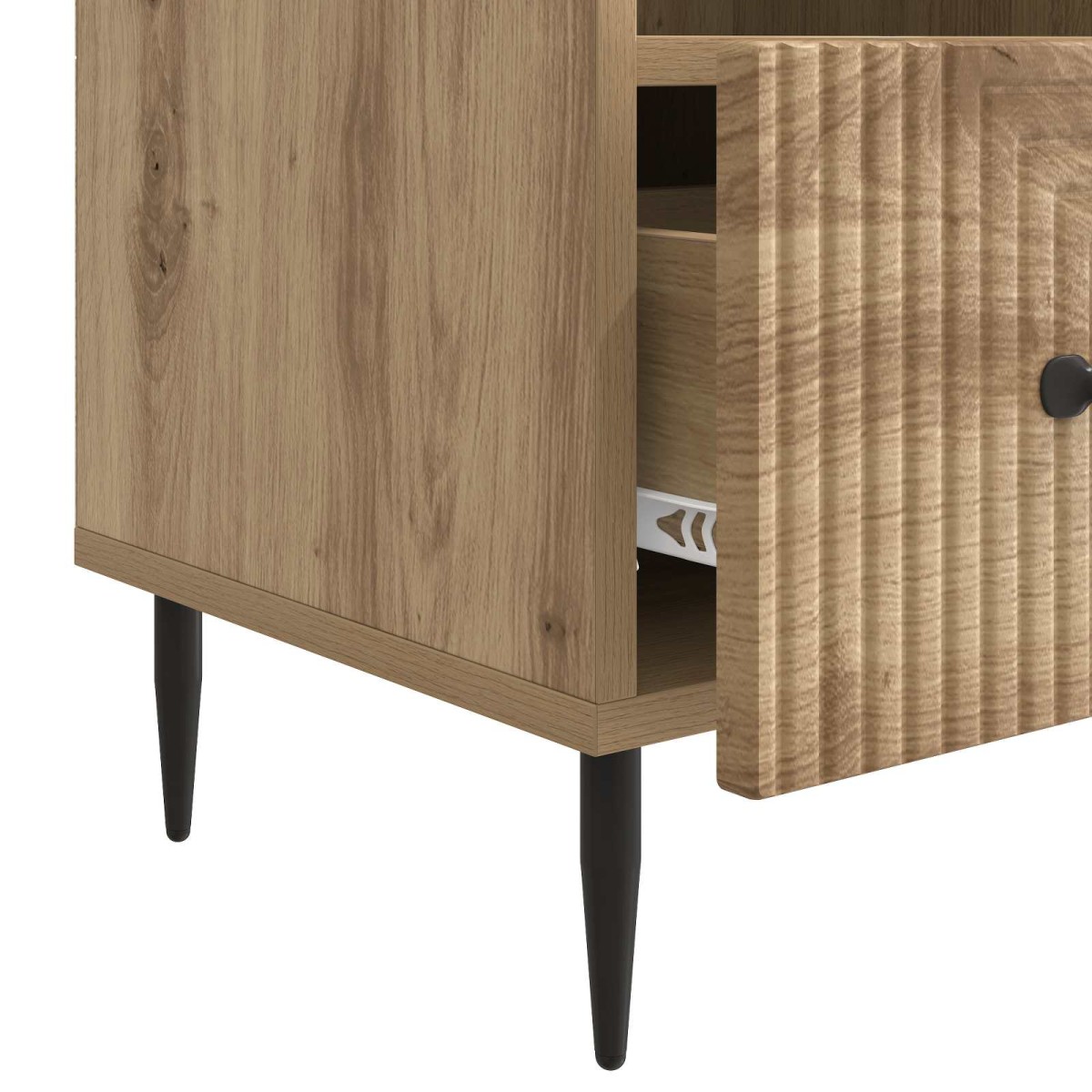vidaXL Ντουλάπι TV 102 x 34,5 x 50 εκ. Artisan Δρυς Επεξεργασμένο Ξύλο