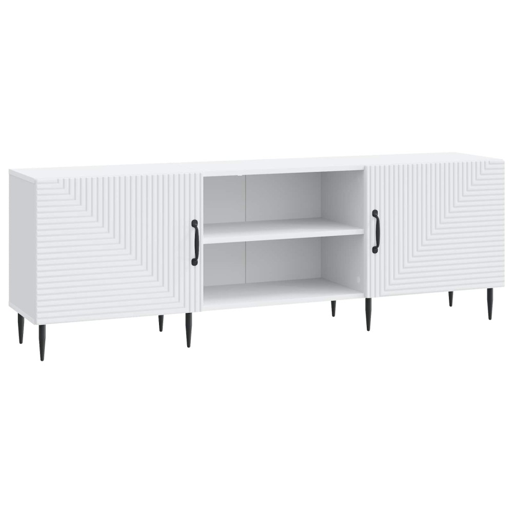 vidaXL Ντουλάπι TV Λευκό 150 x 31 x 50 εκ. Επεξεργασμένο Ξύλο