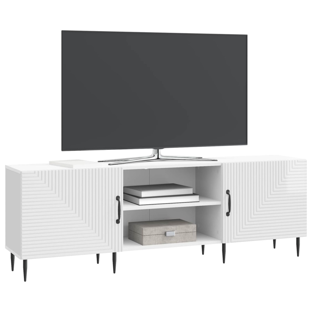 vidaXL Ντουλάπι TV Γυαλιστερό Λευκό 150 x 31 x 50 εκ.