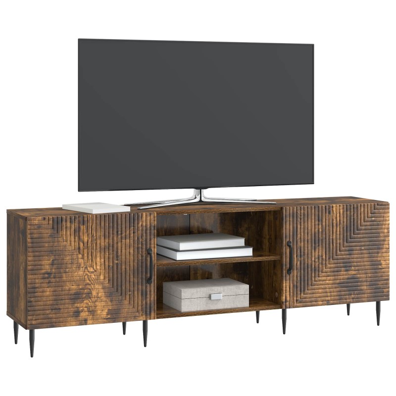 vidaXL Ντουλάπι TV Καπνισμένο Ξύλο Δρυός 150 x 31 x 50 εκ.