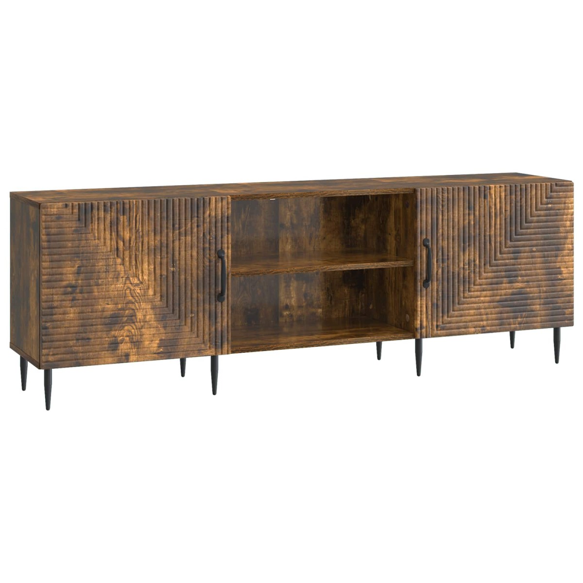 vidaXL Ντουλάπι TV Καπνισμένο Ξύλο Δρυός 150 x 31 x 50 εκ.