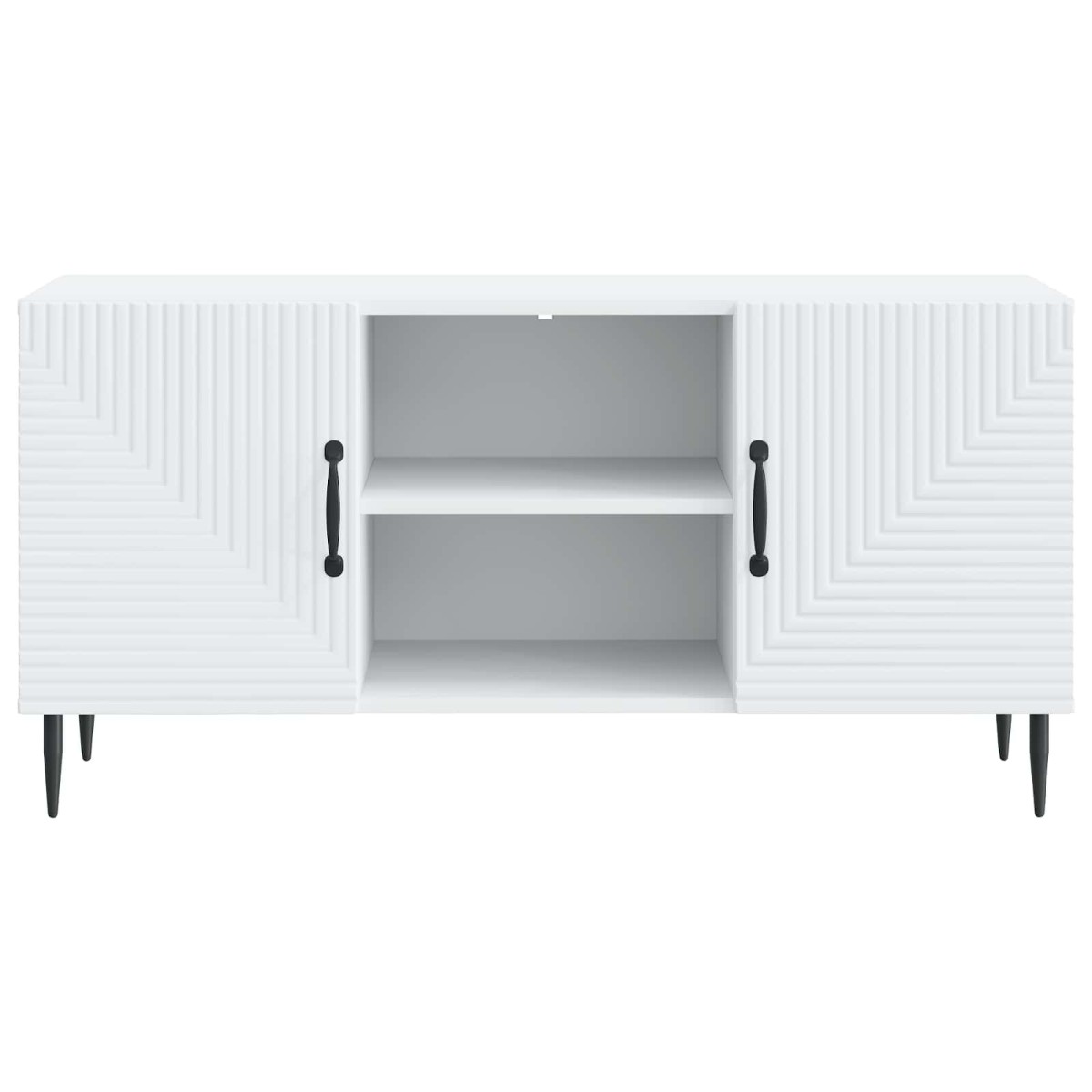 vidaXL Ντουλάπι TV Λευκό 102 x 34,5 x 50 εκ. Επεξεργασμένο Ξύλο