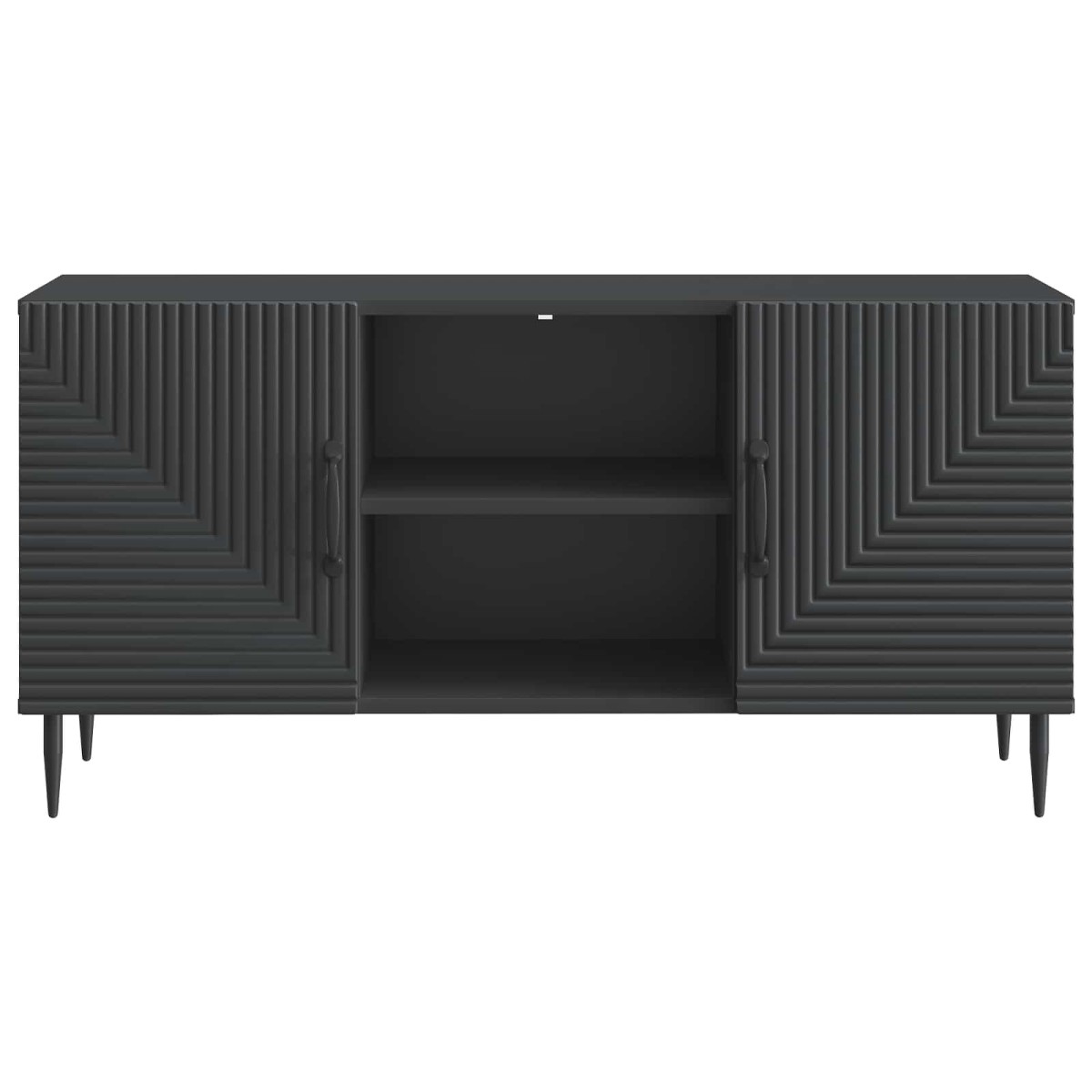 vidaXL Ντουλάπι TV Μαύρο 102 x 34,5 x 50 εκ. Επεξεργασμένο Ξύλο