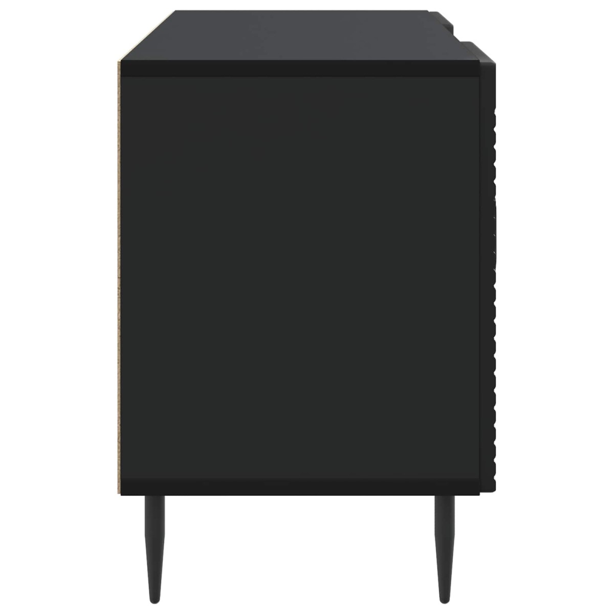vidaXL Ντουλάπι TV Μαύρο 102 x 34,5 x 50 εκ. Επεξεργασμένο Ξύλο