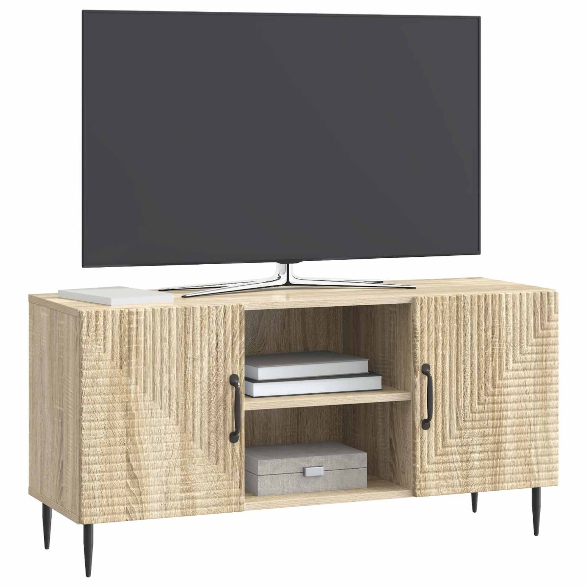 vidaXL Ντουλάπι TV Sonoma Δρυς 102 x 34,5 x 50 εκ. Επεξεργασμένο Ξύλο