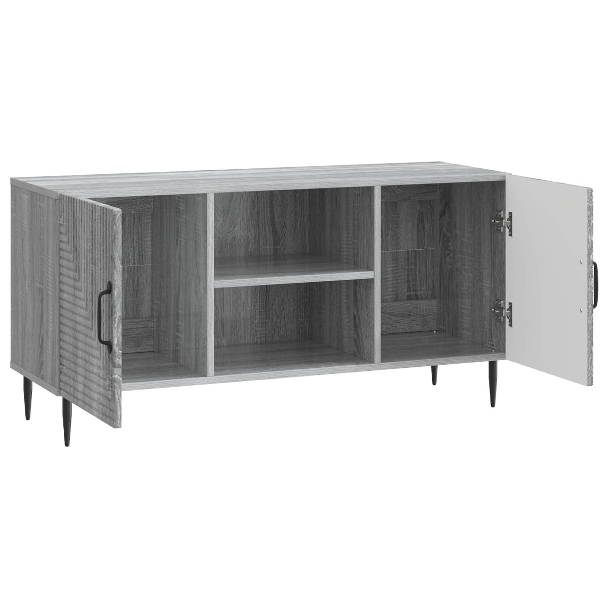 vidaXL Ντουλάπι TV Γκρι Sonoma 102 x 34,5 x 50 εκ. Επεξεργασμένο Ξύλο