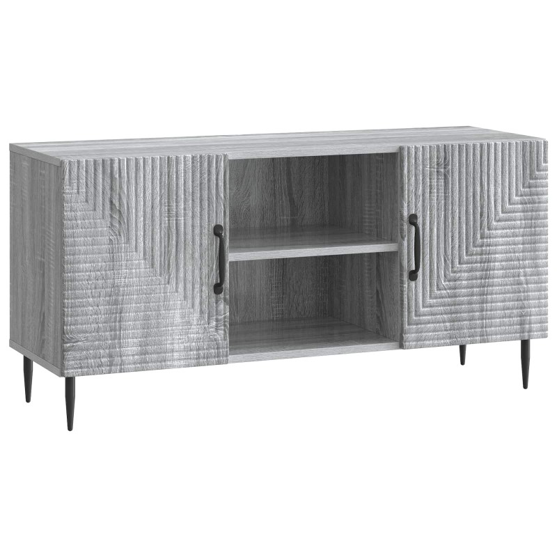 vidaXL Ντουλάπι TV Γκρι Sonoma 102 x 34,5 x 50 εκ. Επεξεργασμένο Ξύλο
