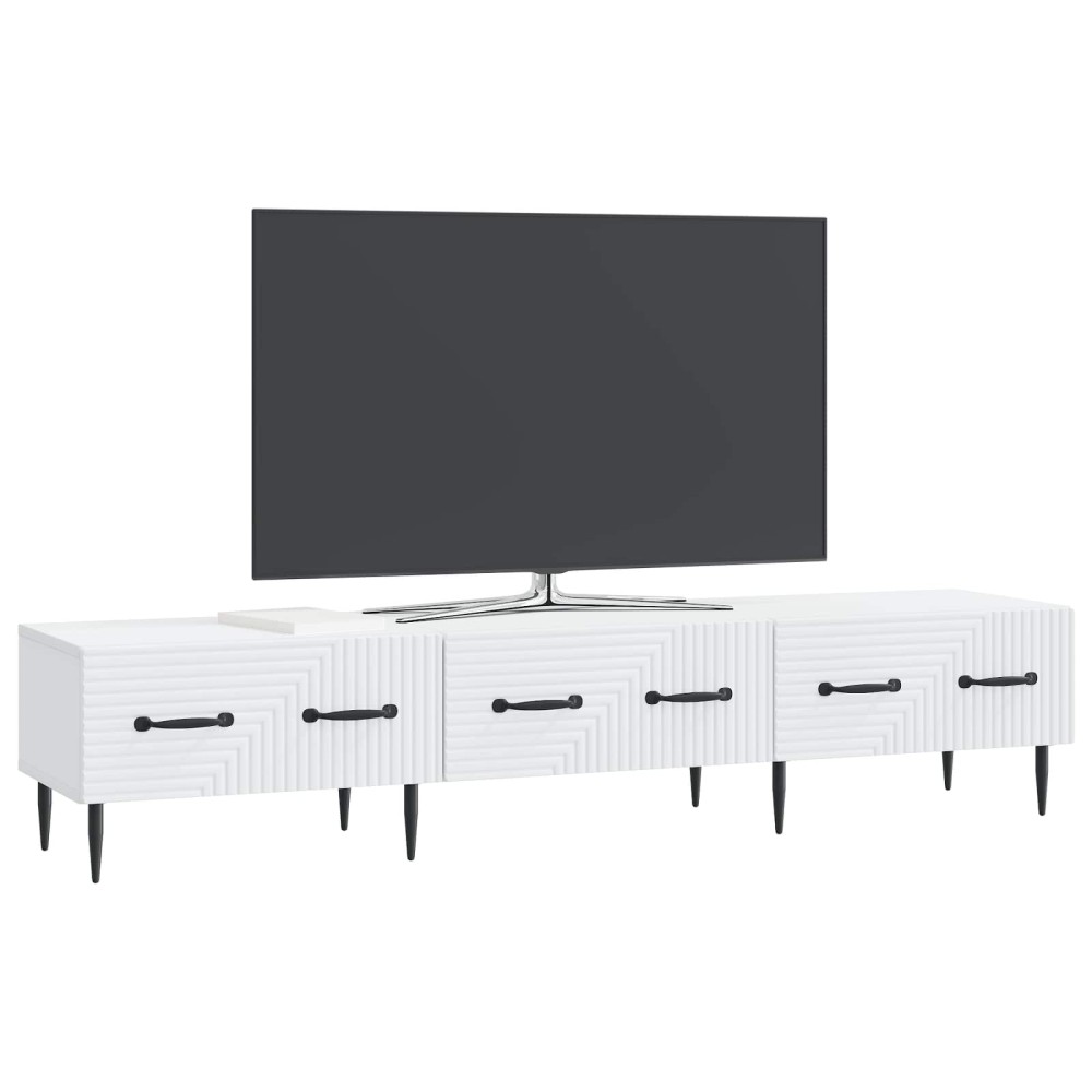 vidaXL Ντουλάπι TV Λευκό 147 x 34,5 x 30 εκ Επεξεργασμένο Ξύλο