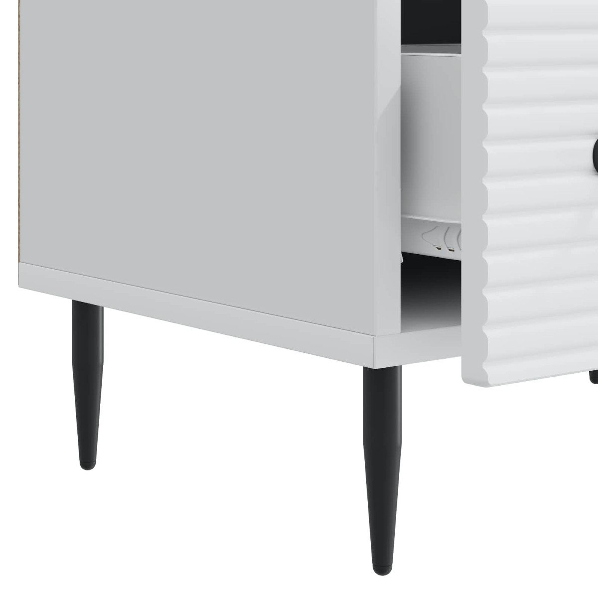 vidaXL Ντουλάπι TV Λευκό 147 x 34,5 x 30 εκ Επεξεργασμένο Ξύλο