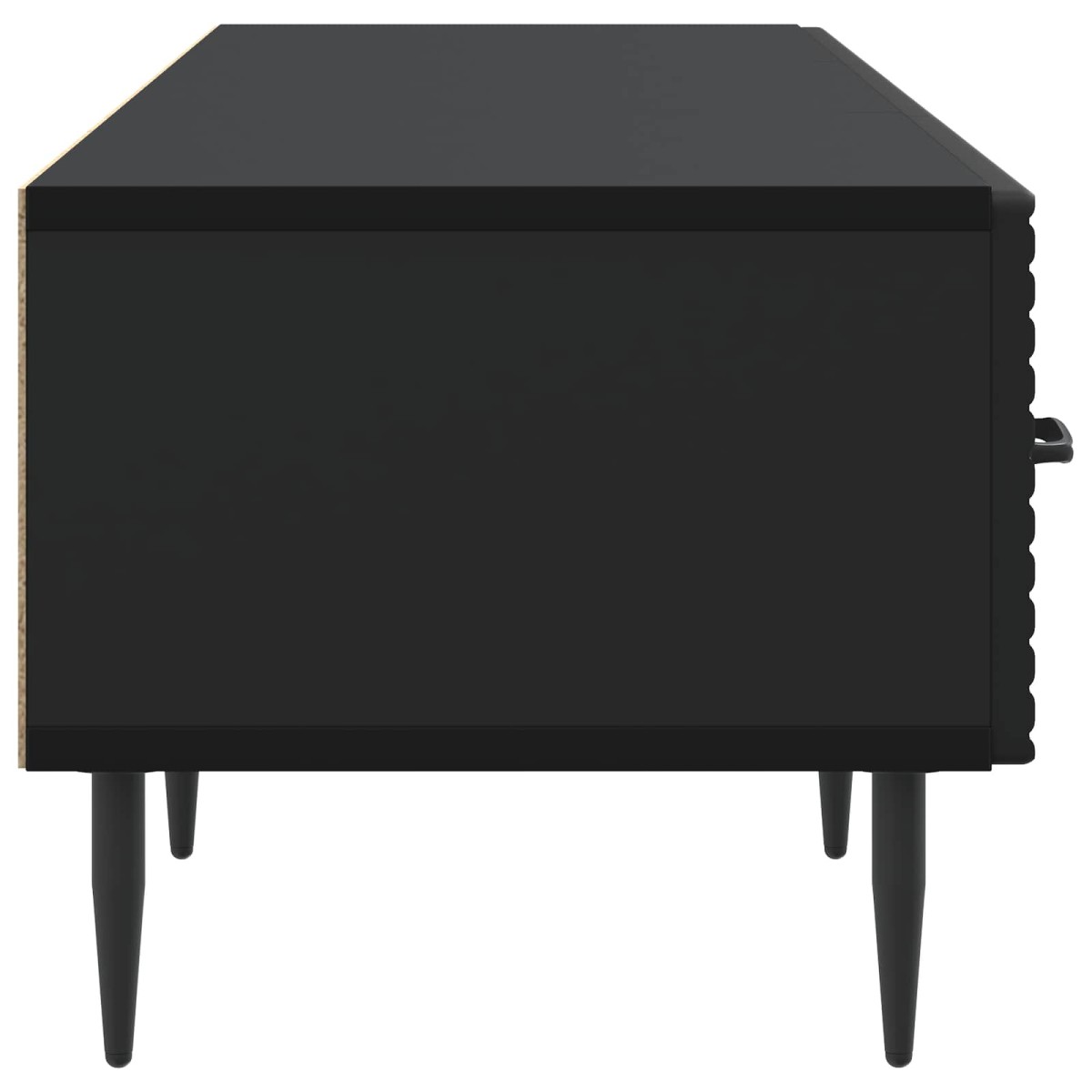vidaXL Ντουλάπι TV Μαύρο 147 x 34,5 x 30 εκ Επεξεργασμένο Ξύλο