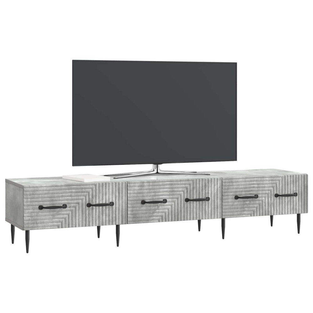 vidaXL Ντουλάπι TV με συρτάρι Γκρι Σκυροδέματος 147 x 34,5 x 30 εκ