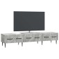 vidaXL Ντουλάπι TV με συρτάρι Γκρι Σκυροδέματος 147 x 34,5 x 30 εκ