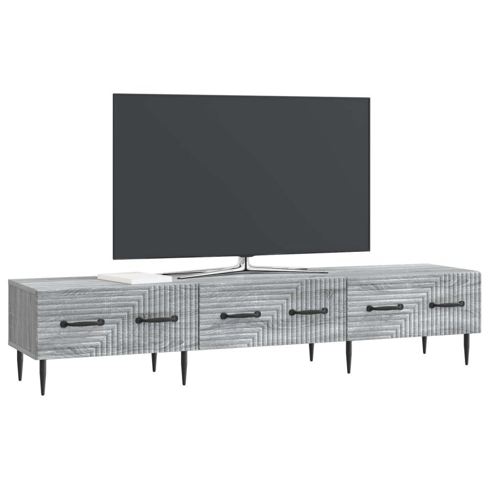 vidaXL Ντουλάπι TV Γκρι Sonoma 147 x 34,5 x 30 εκ Επεξεργασμένο Ξύλο