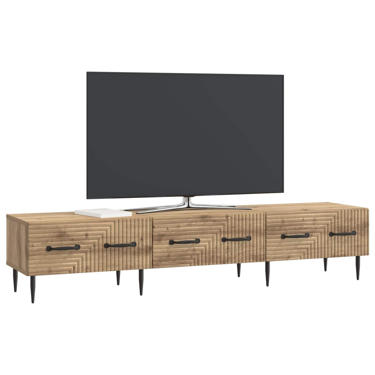 vidaXL Ντουλάπι TV 147 x 34,5 x 30 εκ Artisan Δρυς Επεξεργασμένο Ξύλο
