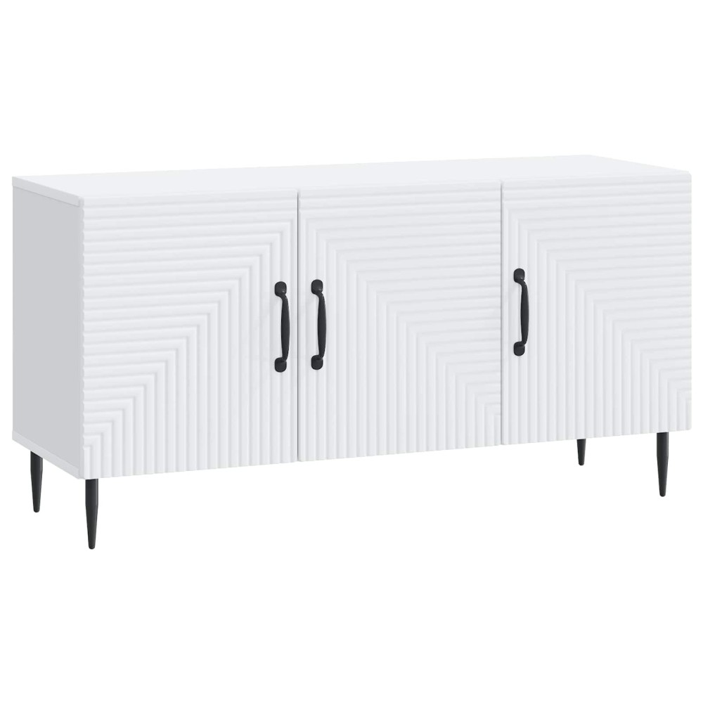 vidaXL Ντουλάπι TV Λευκό 99 x 34,5 x 50 εκ. Επεξεργασμένο Ξύλο